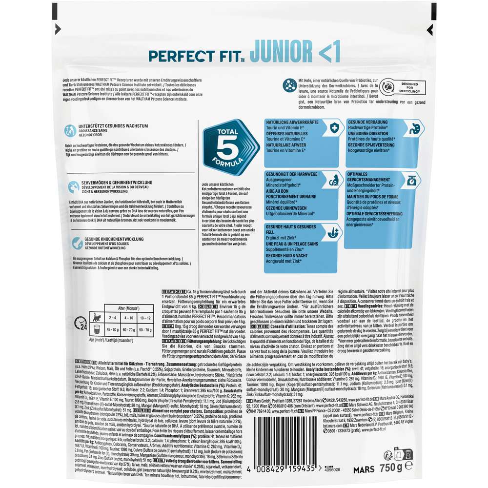 Produktabbildung Perfect Fit Katzen-Trockenfutter, Junior, Huhn