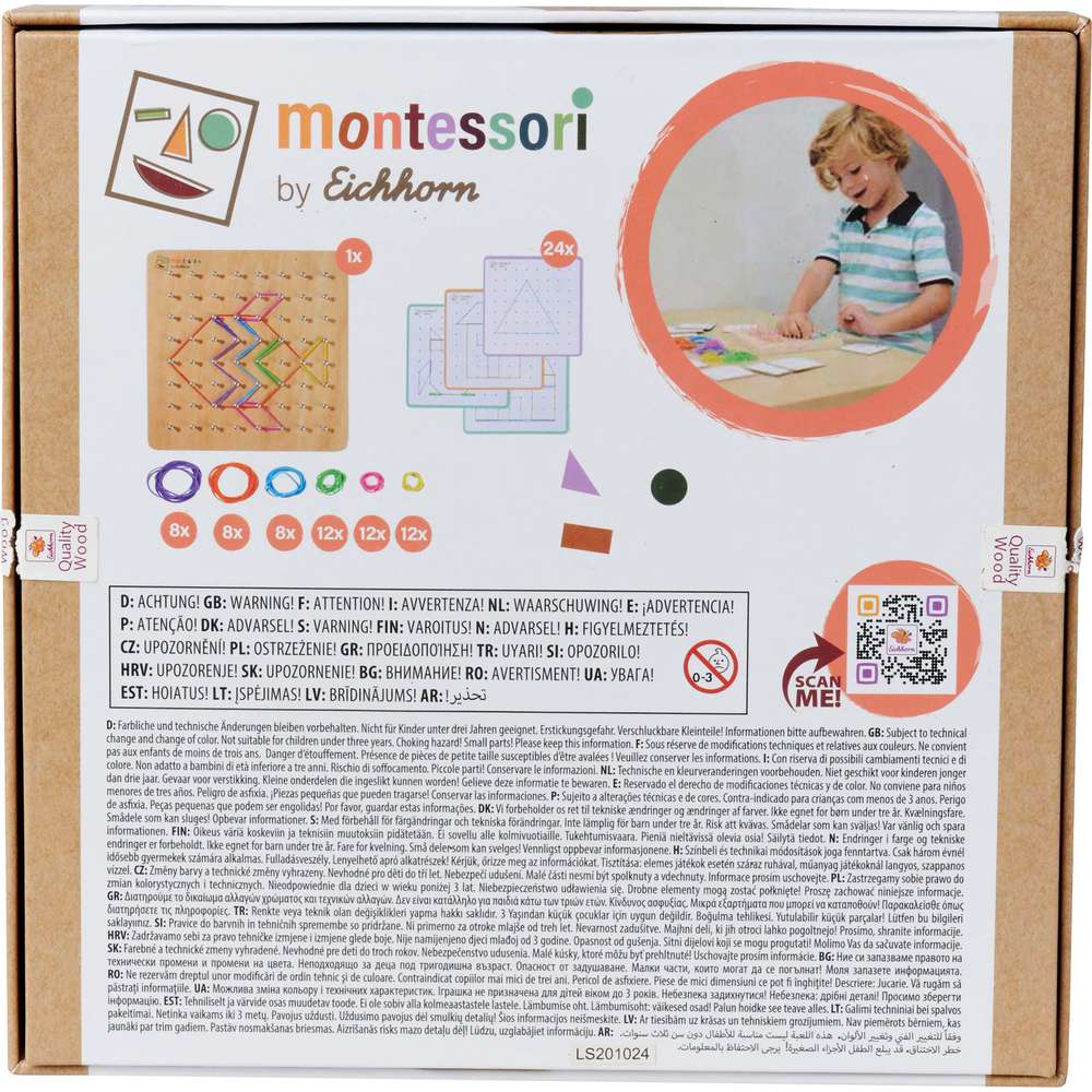 Produktabbildung Eichhorn Montessori Geometriebrett
