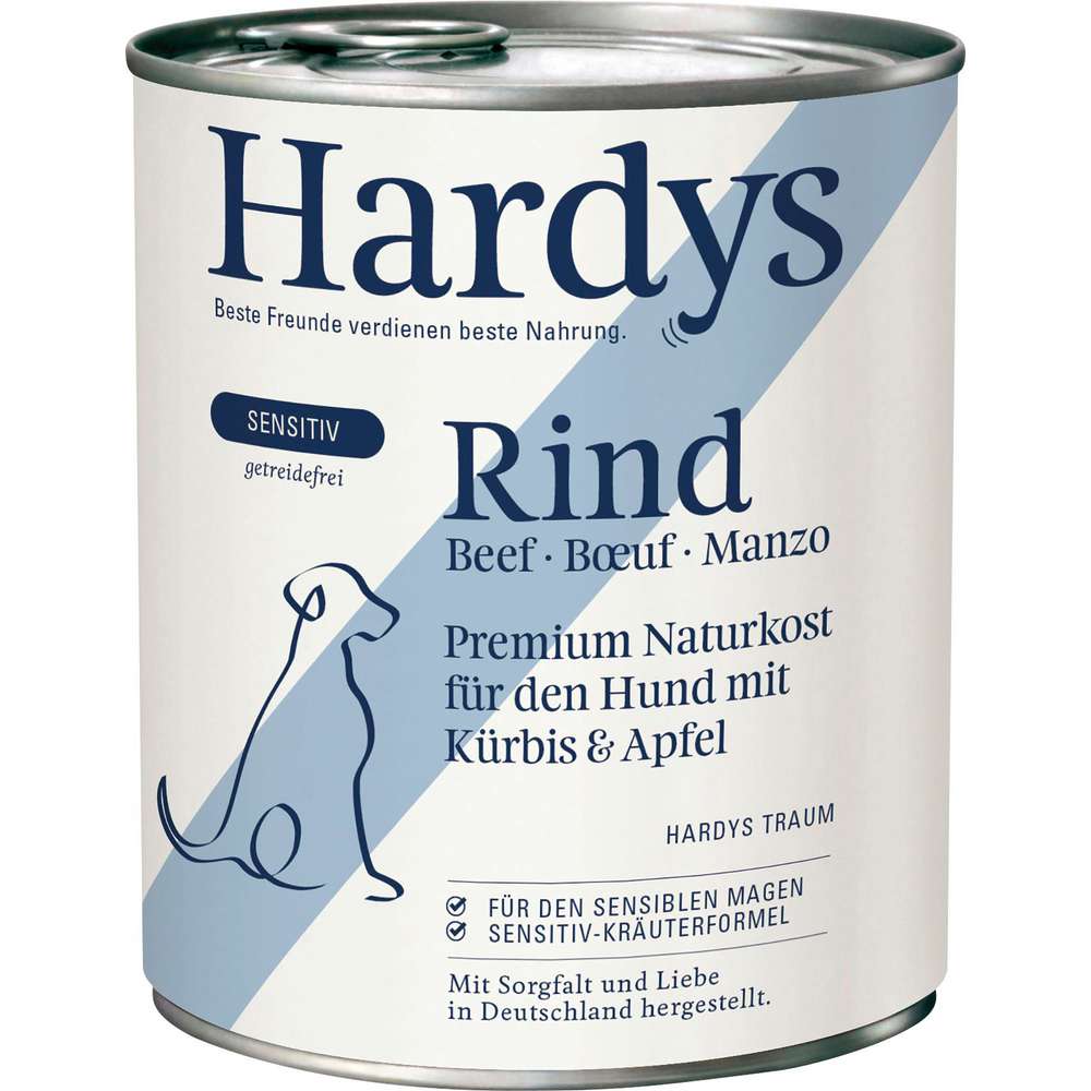 Produktabbildung Hardys Manufaktur Hunde-Nassfutter Sensitiv, Rind