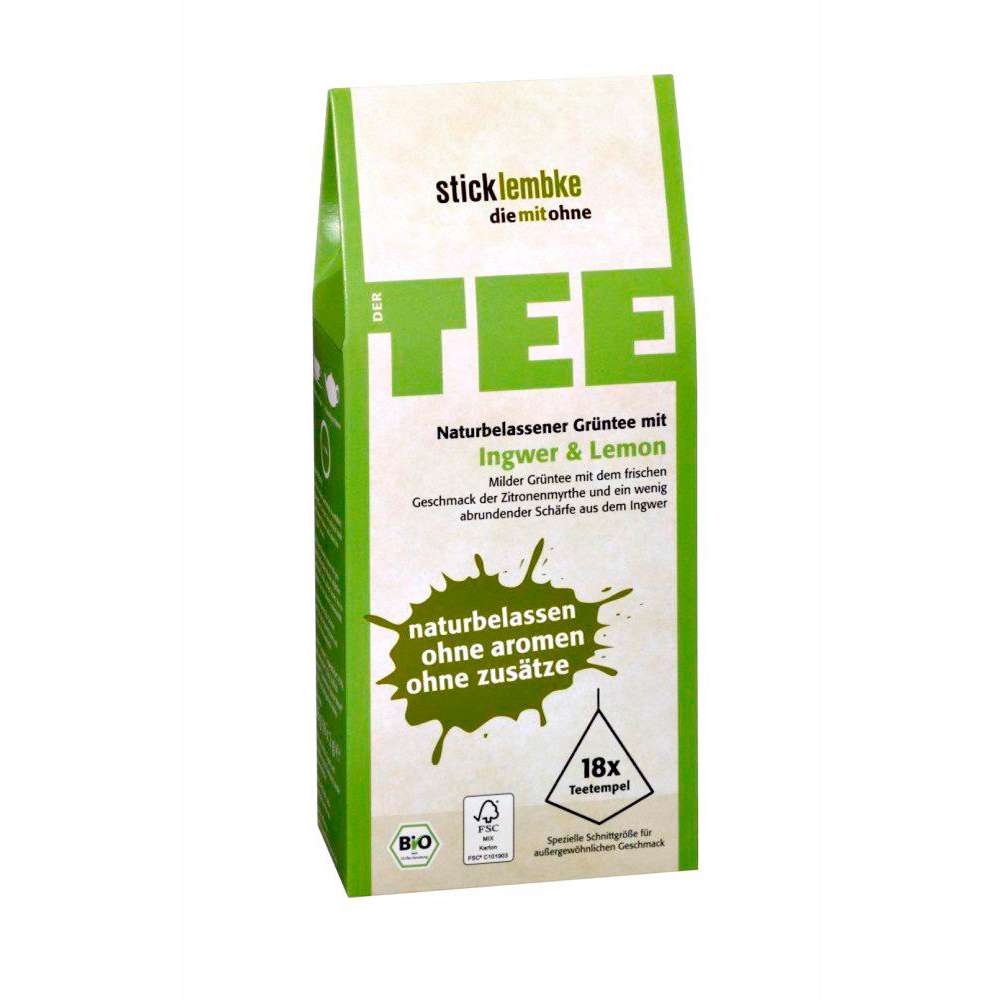 Produktabbildung sticklembke Bio Tee Ingwer & Lemon