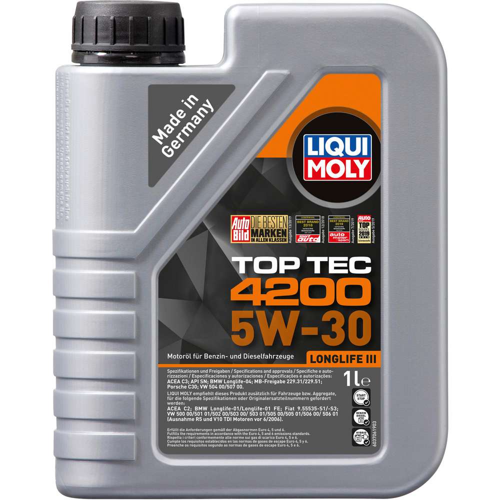 Produktabbildung Liqui Moly Motoröl Top Tech 4200 5W-30
