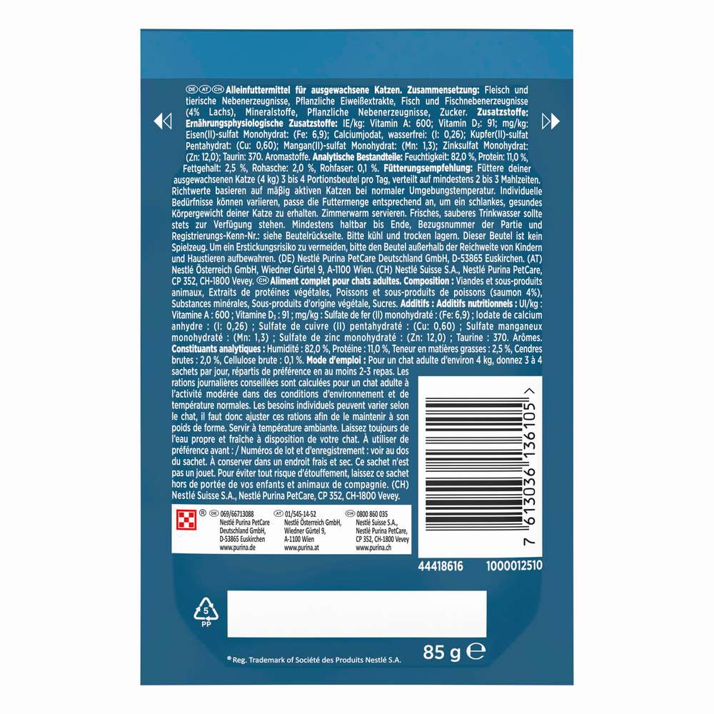 Produktabbildung Purina Katzen-Nassfutter Gourmet Perle, Lachs in Sauce