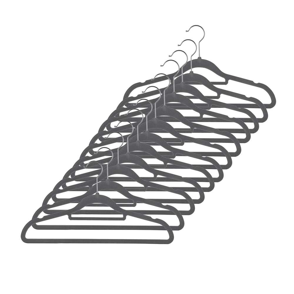 Produktabbildung Haushalt International Kleiderbügel-Set, beflockt