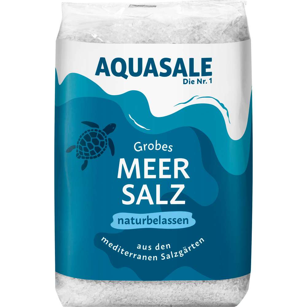 Produktabbildung Aquasale Meersalz, grobkörnig