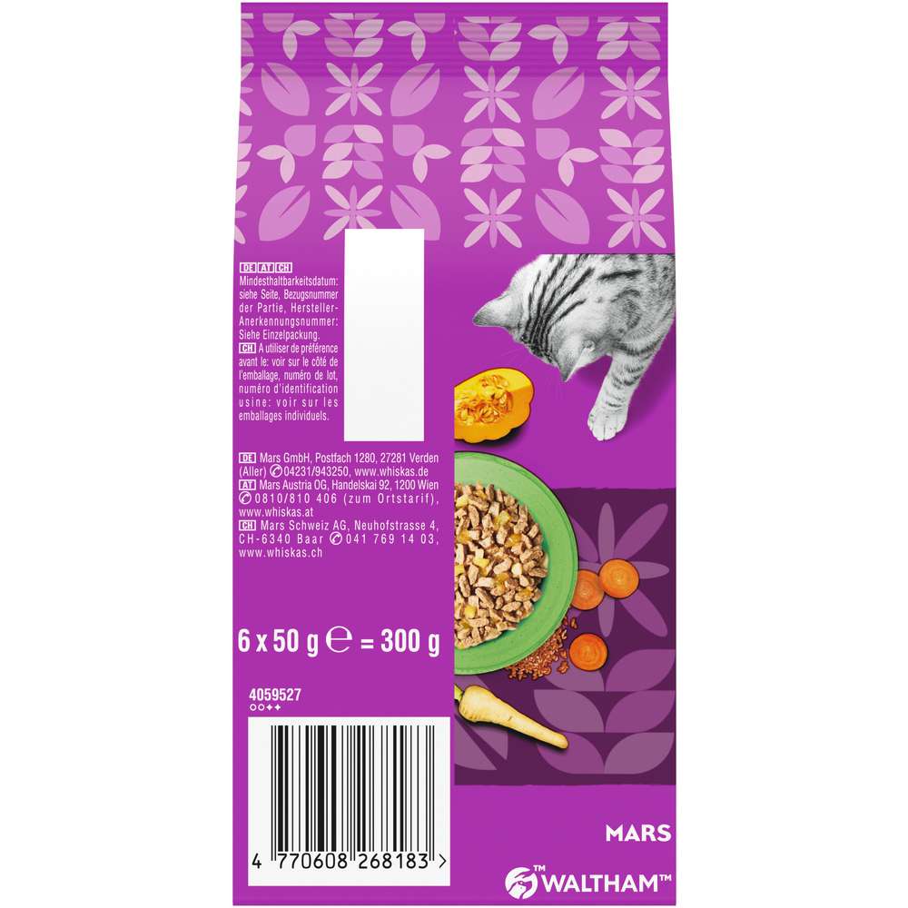 Produktabbildung Whiskas Katzen-Trockenfutter Superfoods, Huhn/Thunfisch