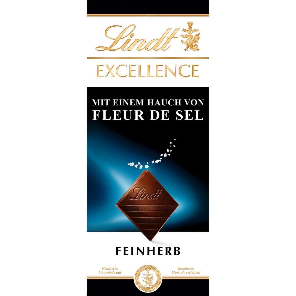 Produktabbildung Lindt Excellence Tafelschokolade, Meersalz/Feinherb