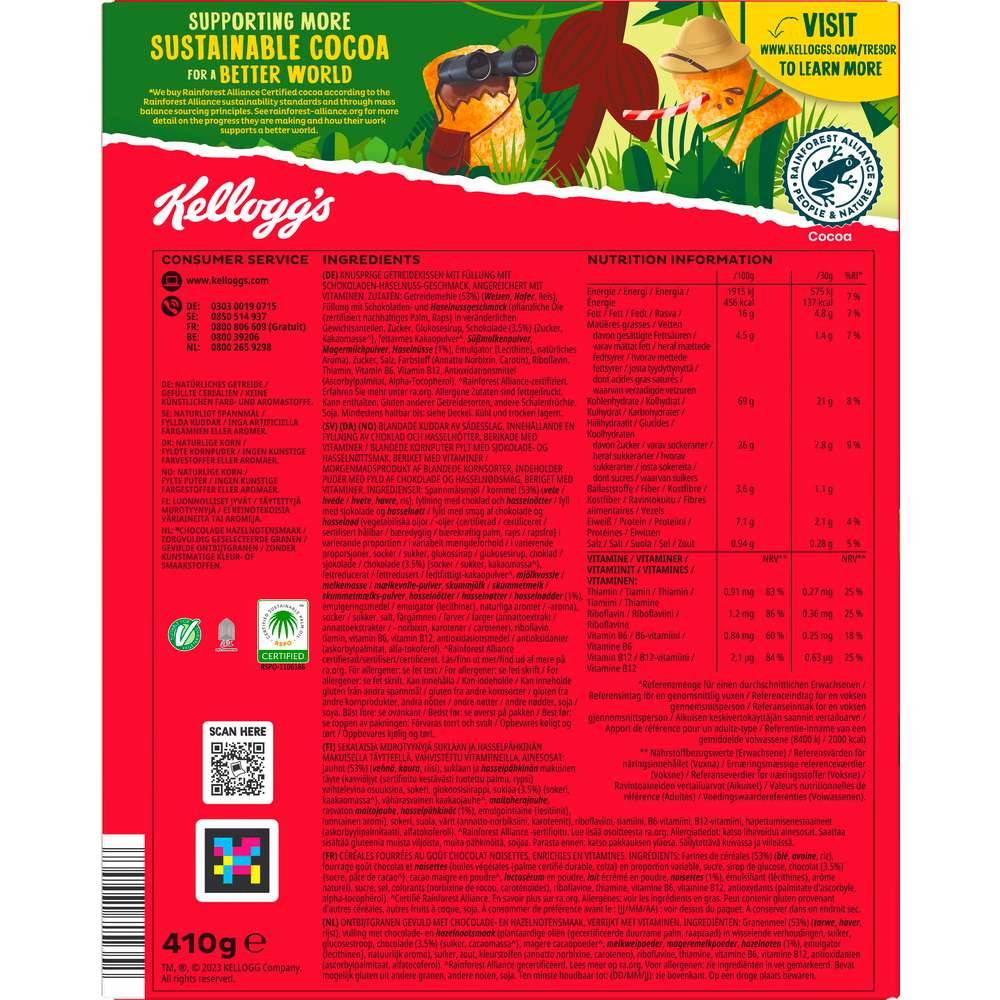 Produktabbildung Kellogg's Cerealien Tresor Noisettes
