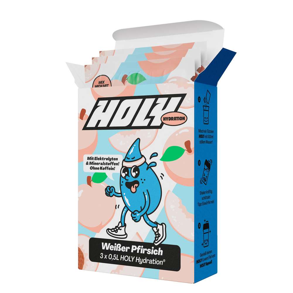 Produktabbildung HOLY Energy Pulver 3er Box Pfirsich