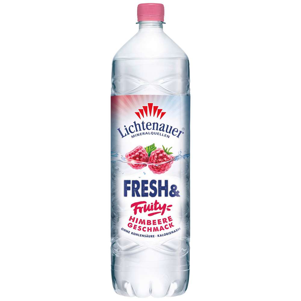 Produktabbildung Lichtenauer Mineralwasser Fresh'n Fruity, Himbeer-Geschmack, Naturell