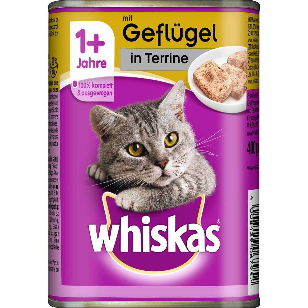 Produktabbildung Whiskas Katzenfutter Adult, Terrine Geflügel