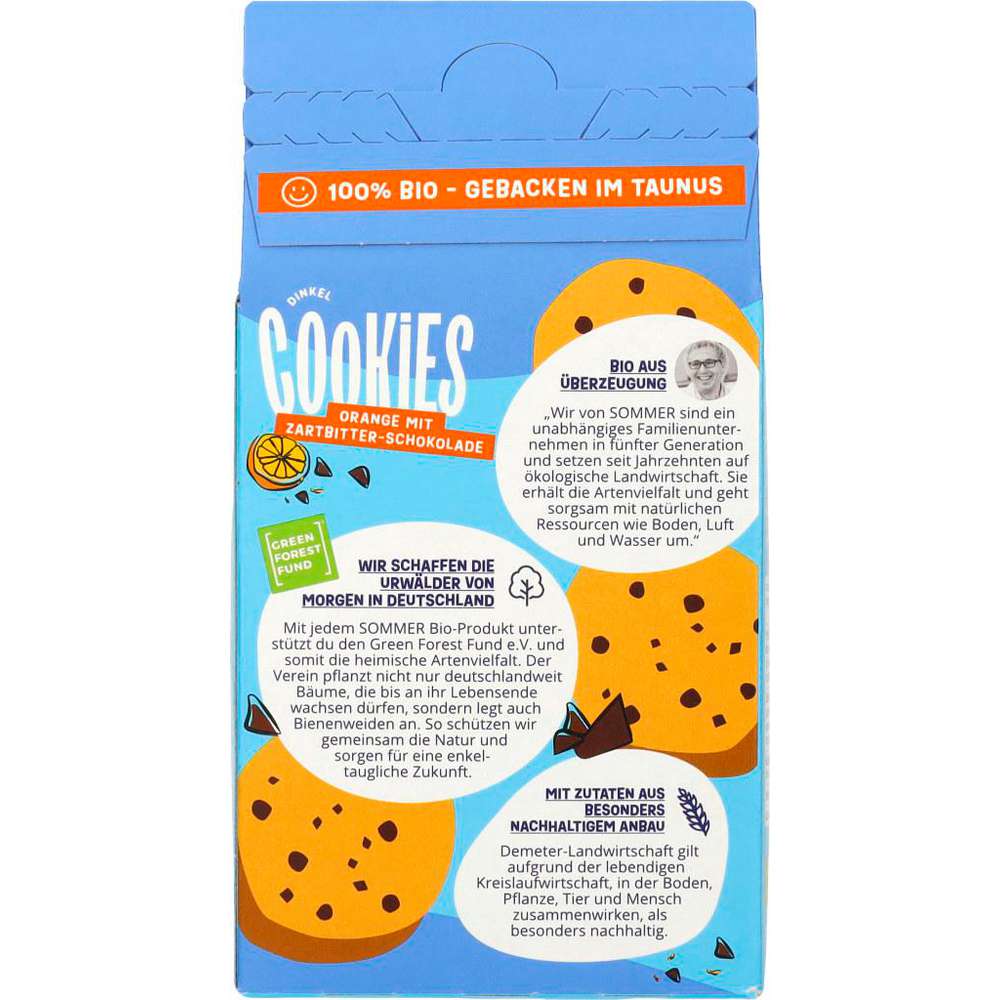 Produktabbildung Demeter Vegane Dinkel-Kekse, Schoko-Orange