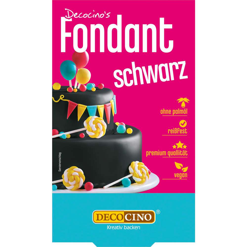 Produktabbildung Dekocino Rollfondant, schwarz