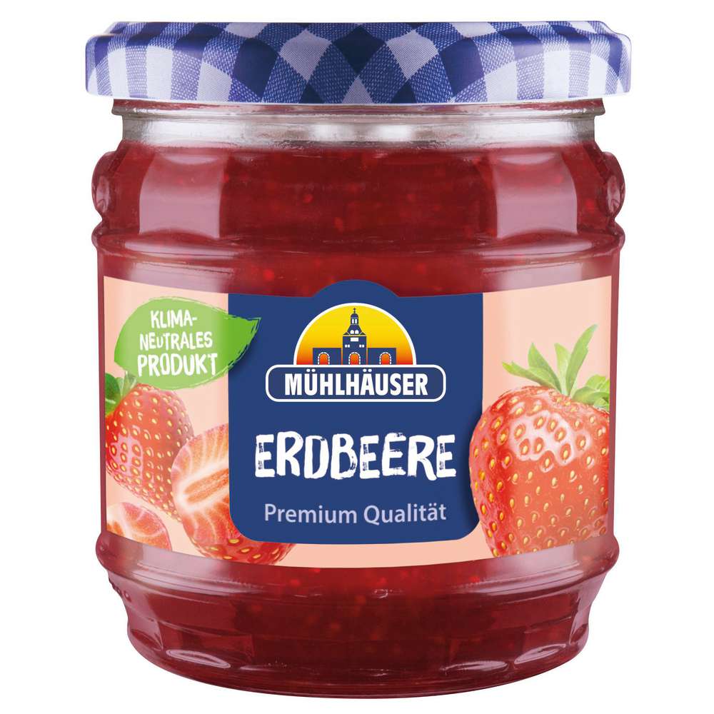 Produktabbildung Mühlhäuser Konfitüre extra, Erdbeere
