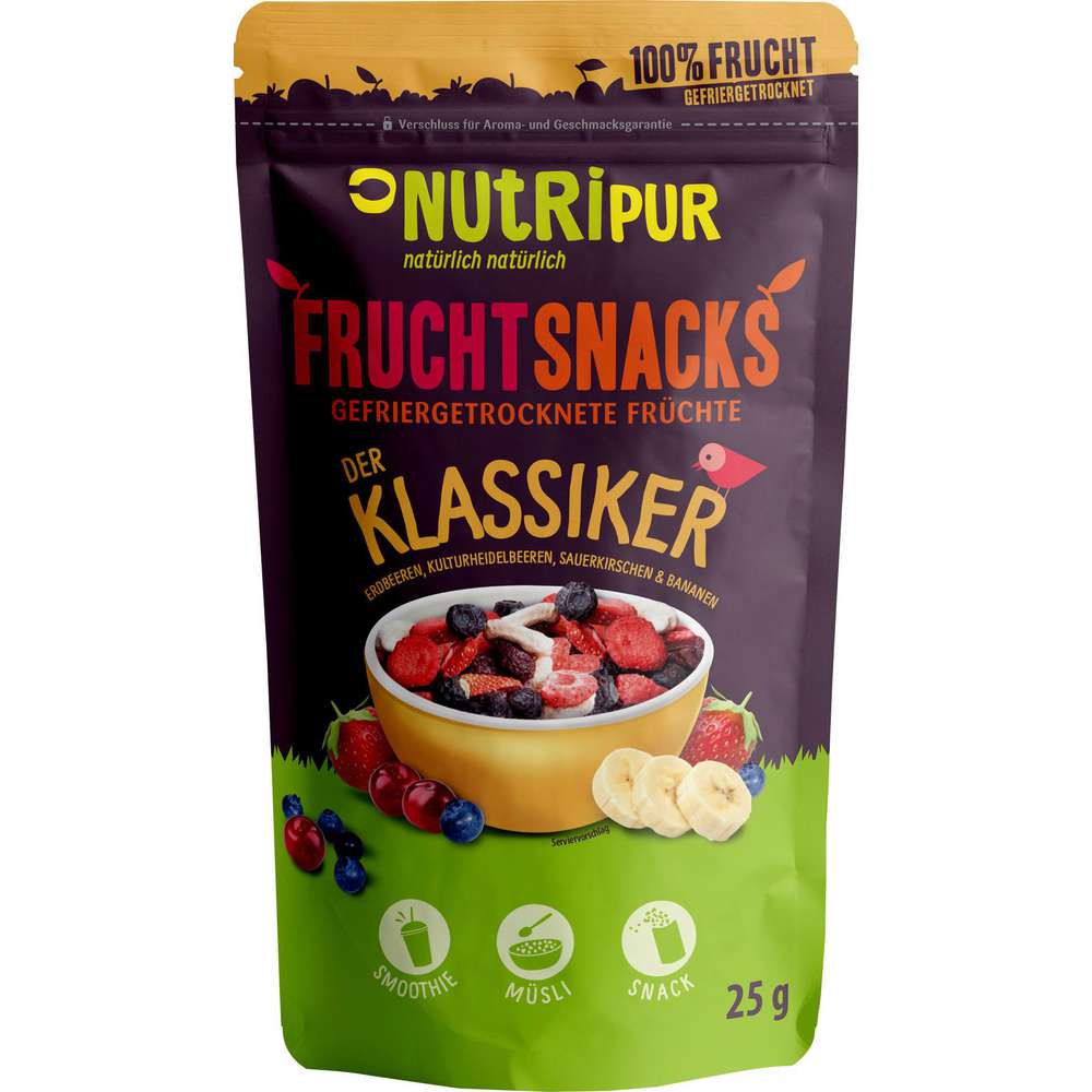 Produktabbildung Frucht Snacks gefriergetrocknete Fruchtmischung der Klassiker