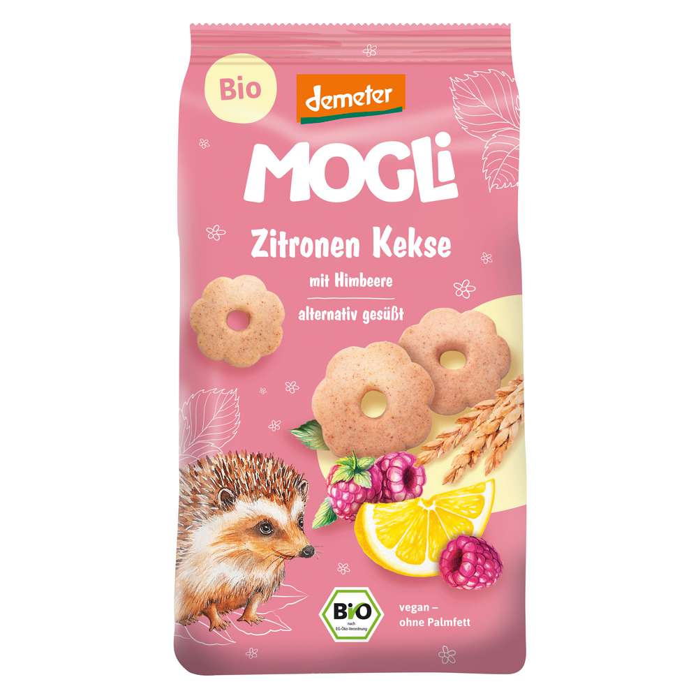 Produktabbildung MOGLi Zitronen Kekse mit Himbeere