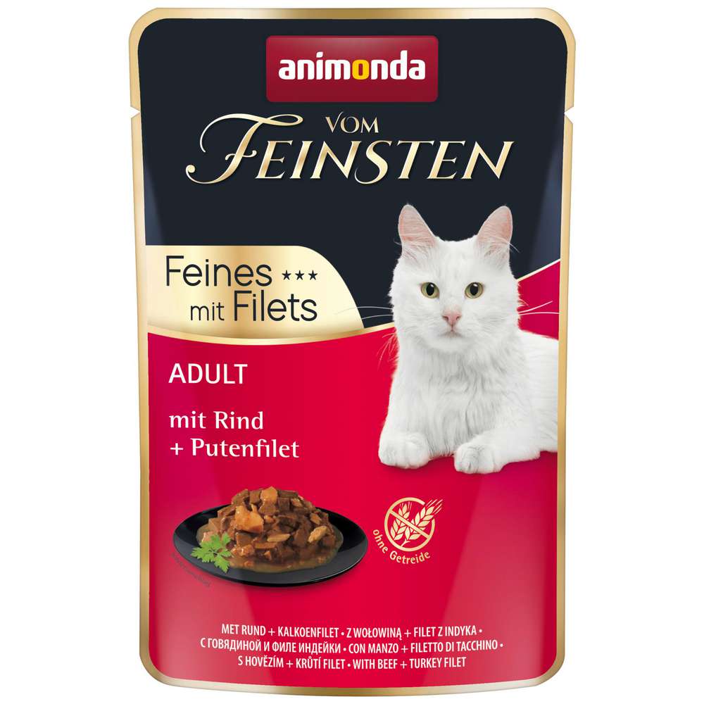 Produktabbildung animonda Katzen-Nassfutter vom Feinsten, Rind/Pute