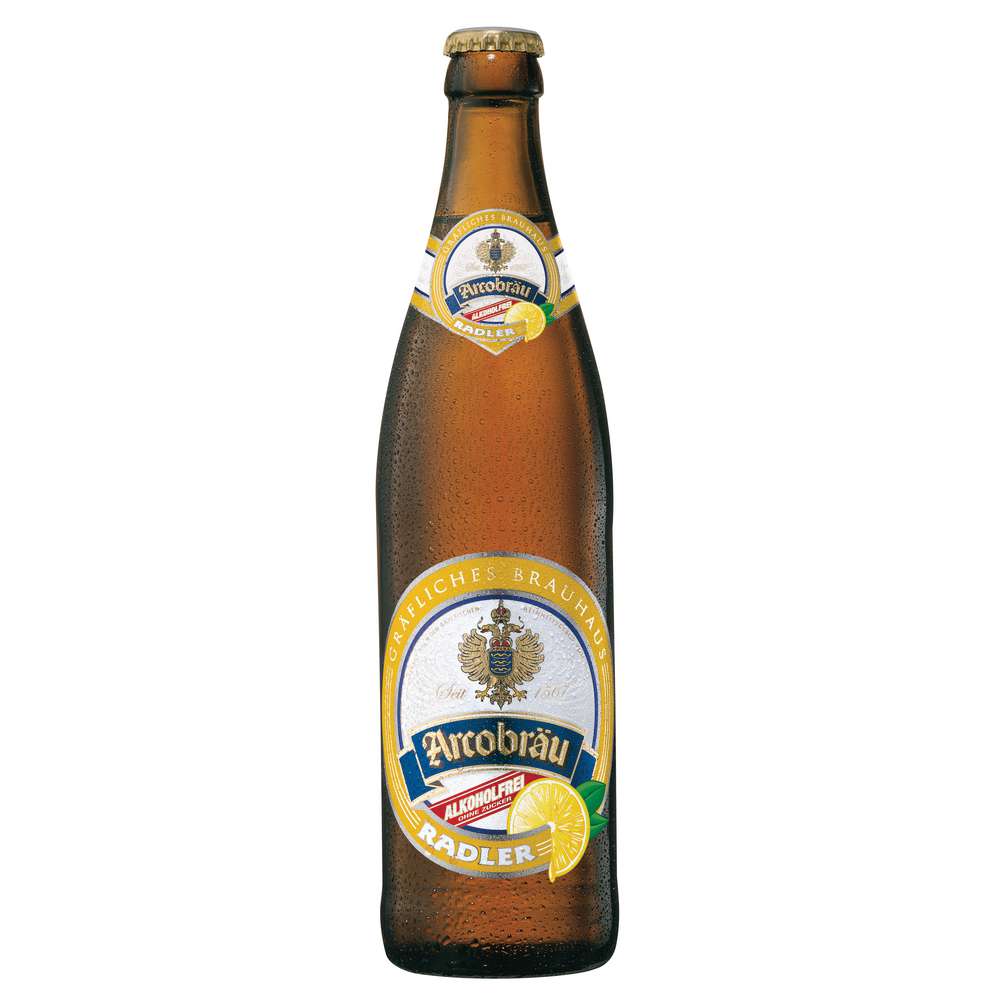 Produktabbildung Arcobräu Biermischgetränk Radler, Alkoholfrei 