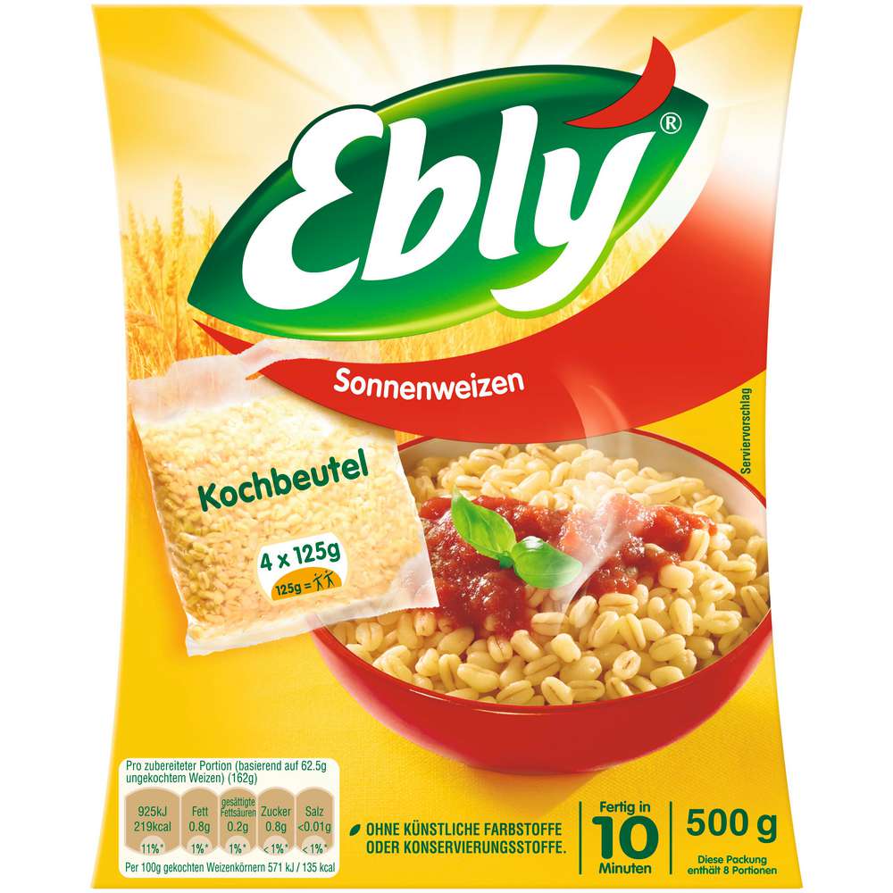Produktabbildung Ebly Sonnenweizen im Kochbeutel