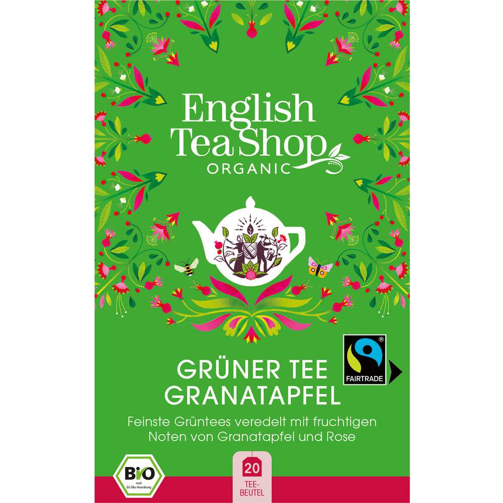 Produktabbildung English Tea Shop Bio Tee Organic, Grüner Tee Granatapfel