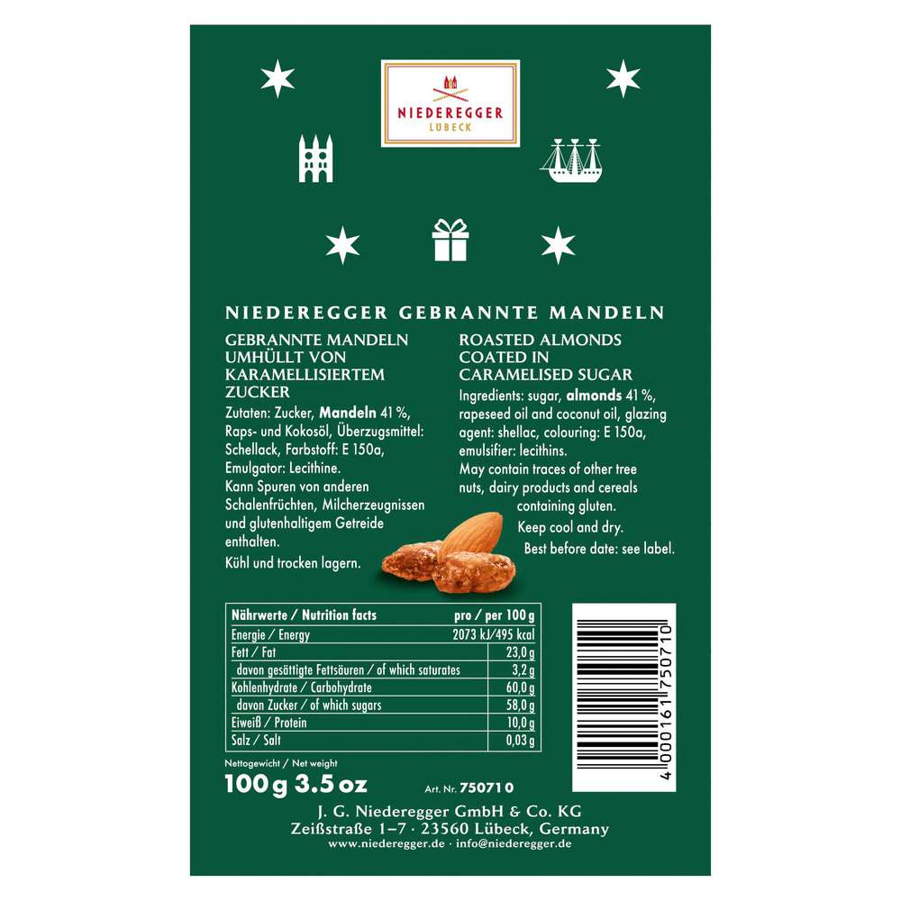 Produktabbildung Niederegger Gebrannte Mandeln