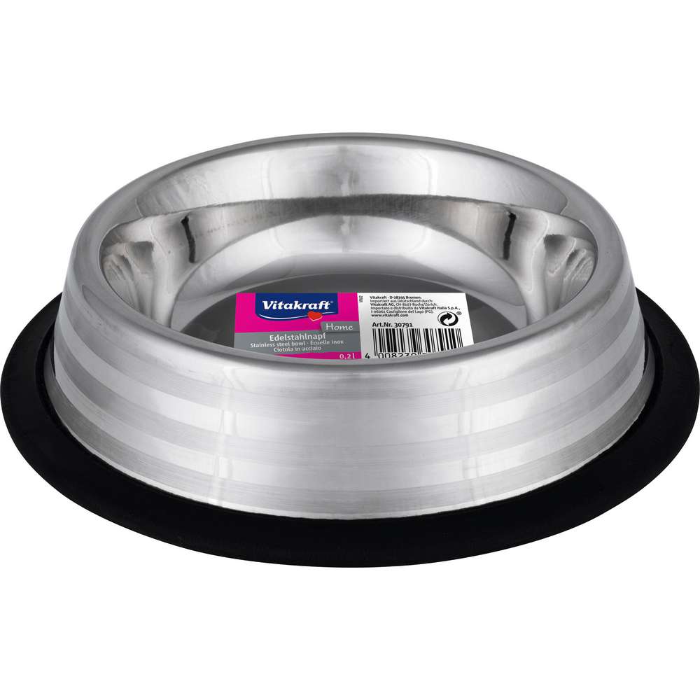 Produktabbildung Vitakraft Edelstahlnapf, 250ml