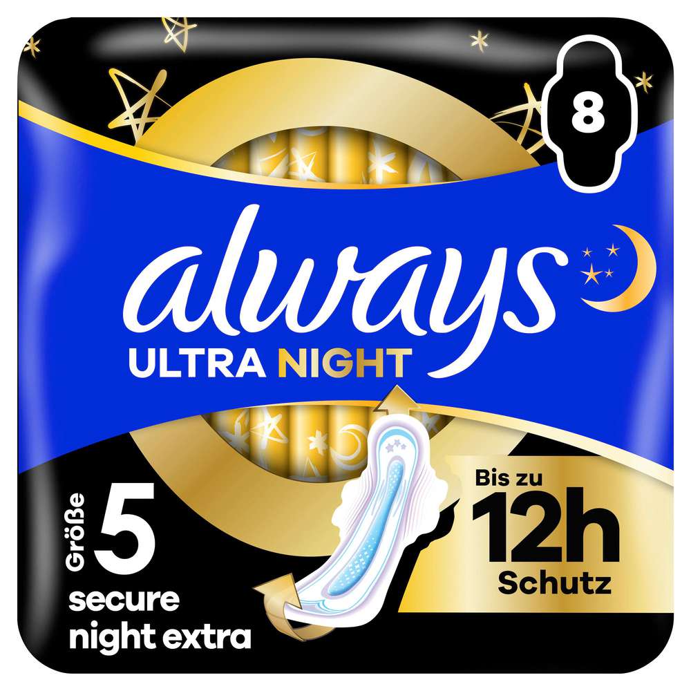 Produktabbildung Always Ultra Binden Secure Night Extra