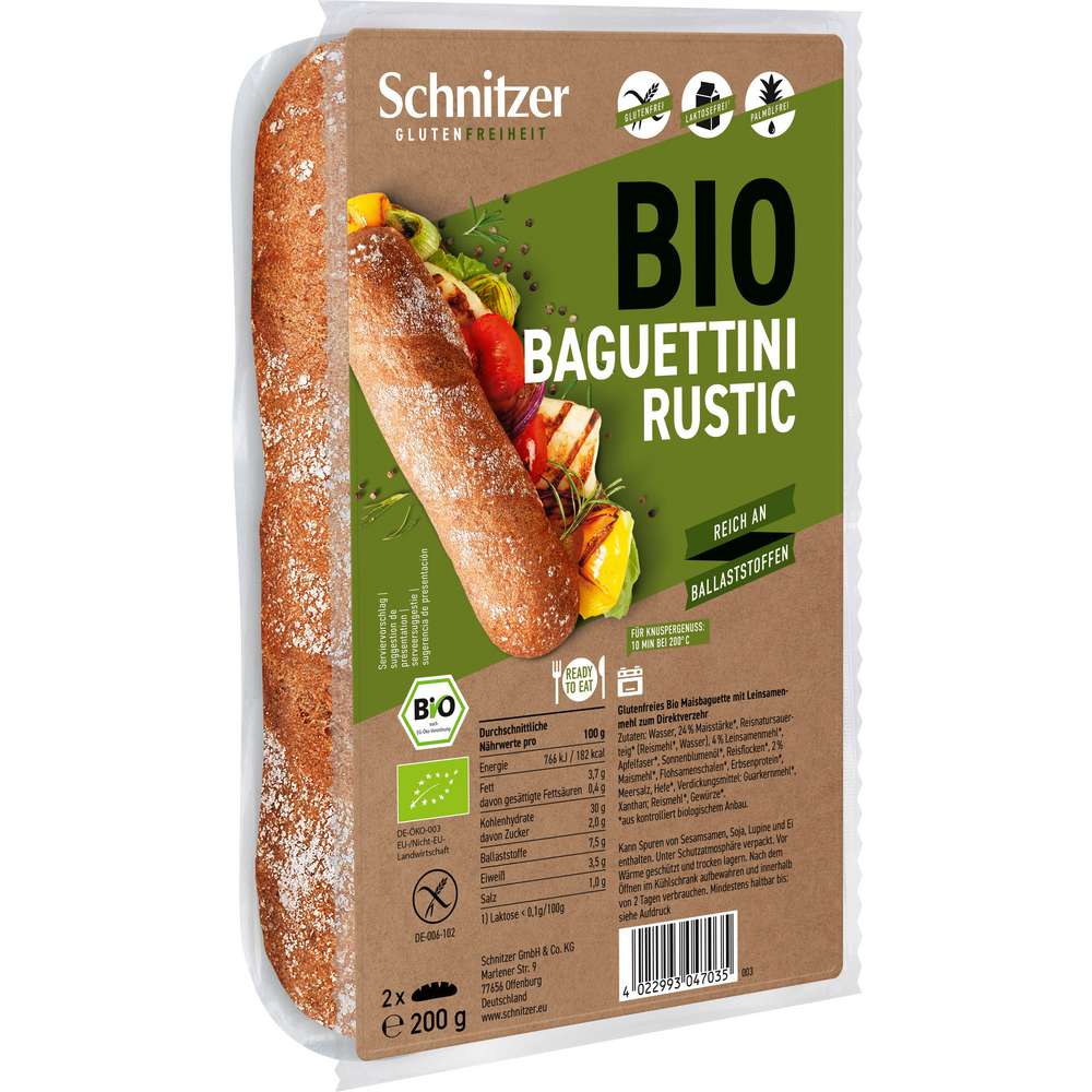 Produktabbildung Schnitzer Bio Baguettini, Rustic