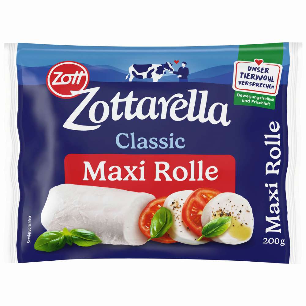 Produktabbildung Zott Mozarella Zottarella Rolle, Classic