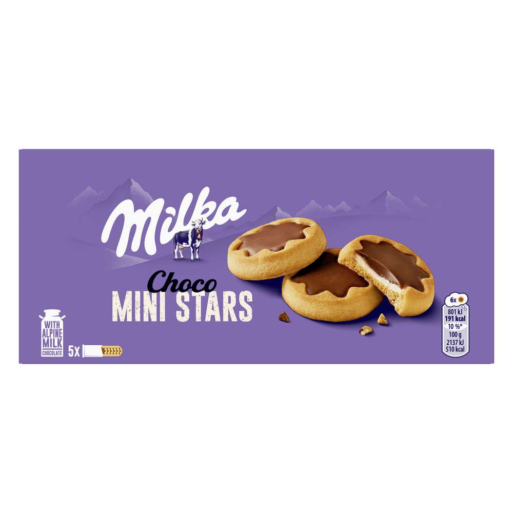 Produktabbildung Milka Mini Stars White Choc