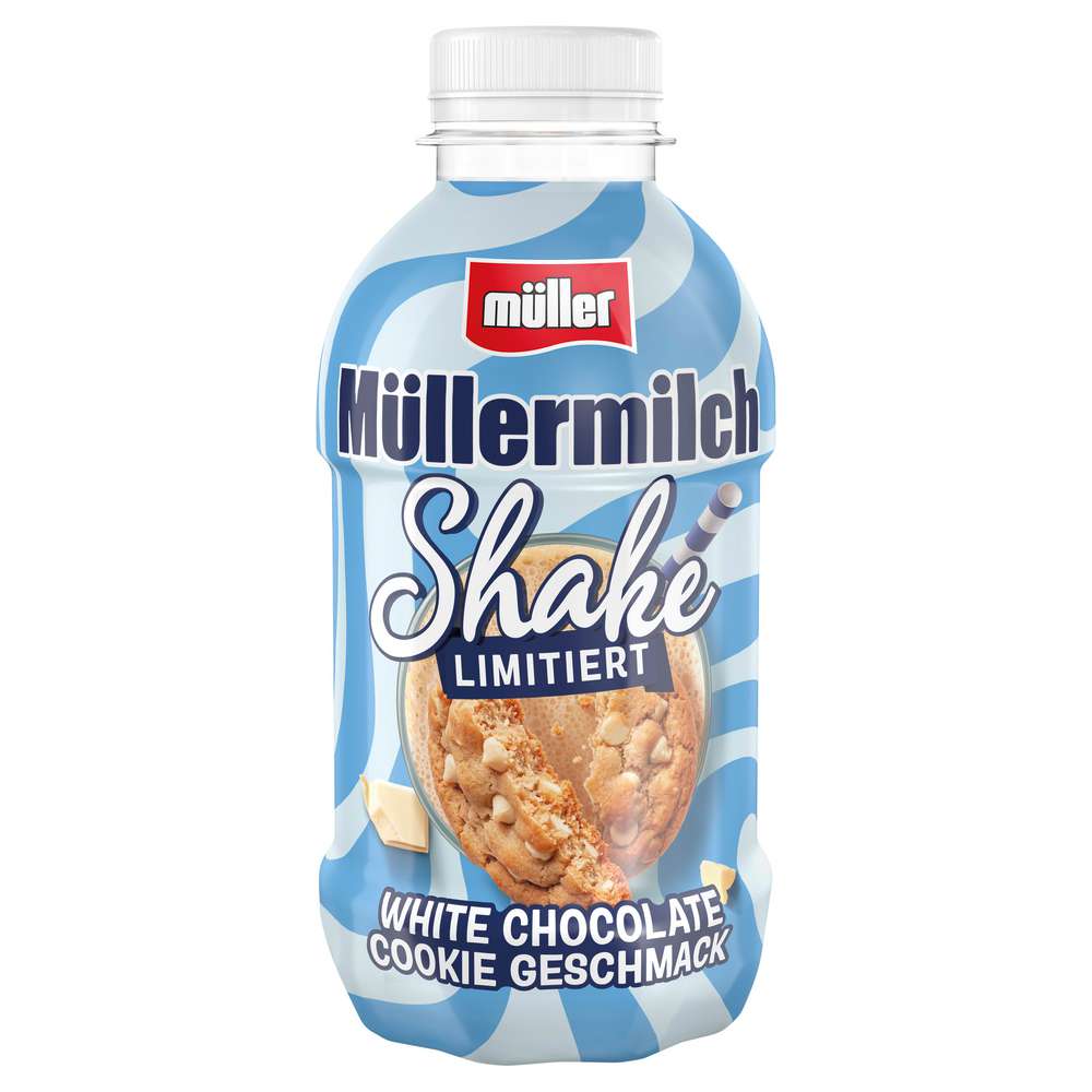 Produktabbildung Müller Müllermilch Shake, White Chocolate Cookie Geschmack