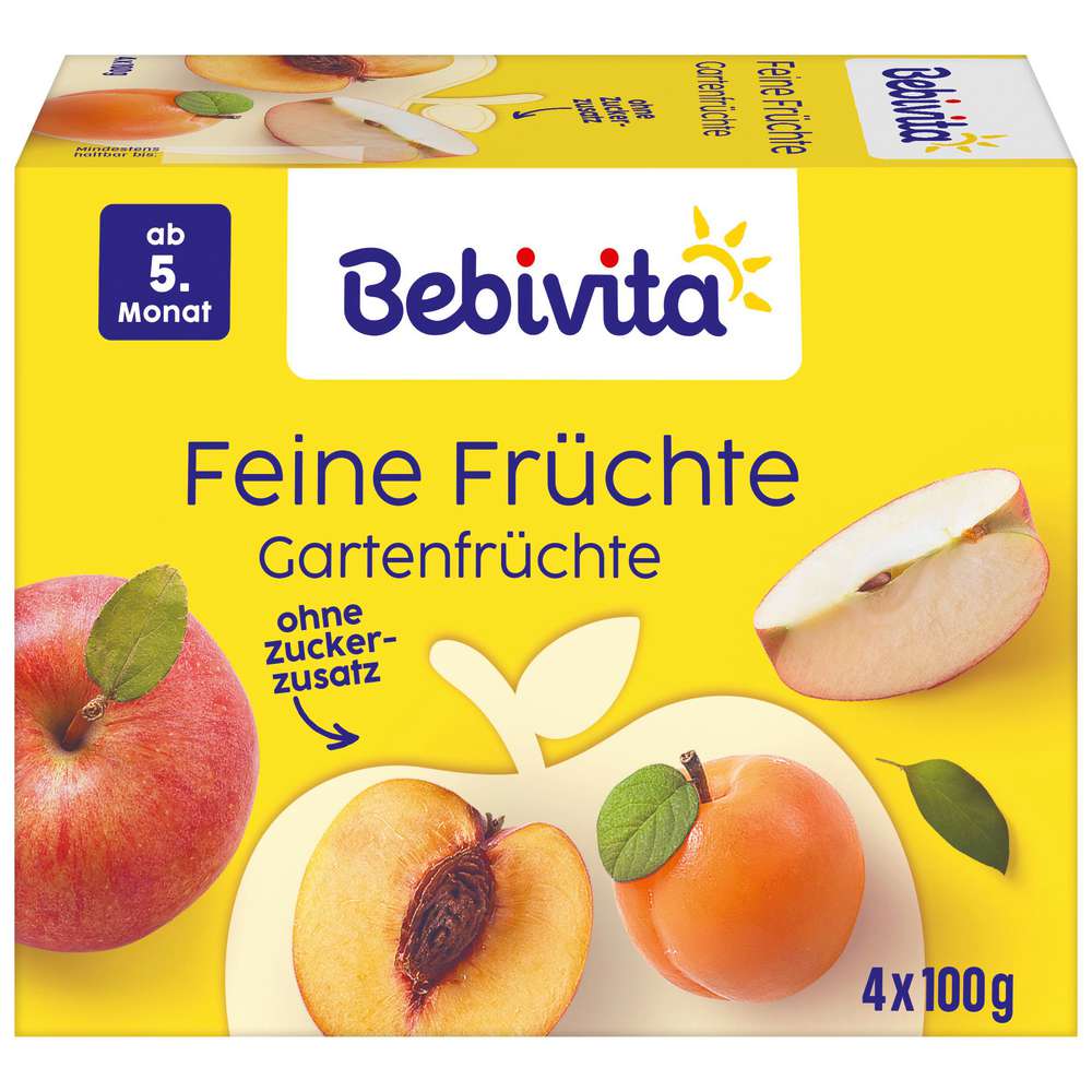 Produktabbildung Bebivita Babynahrung Früchtebrei, Gartenfrüchte