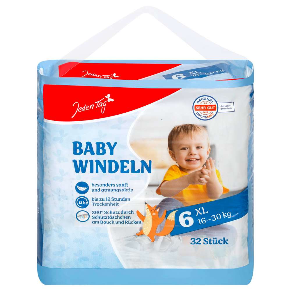 Produktabbildung Jeden Tag Windeln XL 16-30 kg