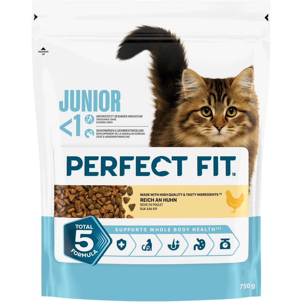 Produktabbildung Perfect Fit Katzen-Trockenfutter, Junior, Huhn