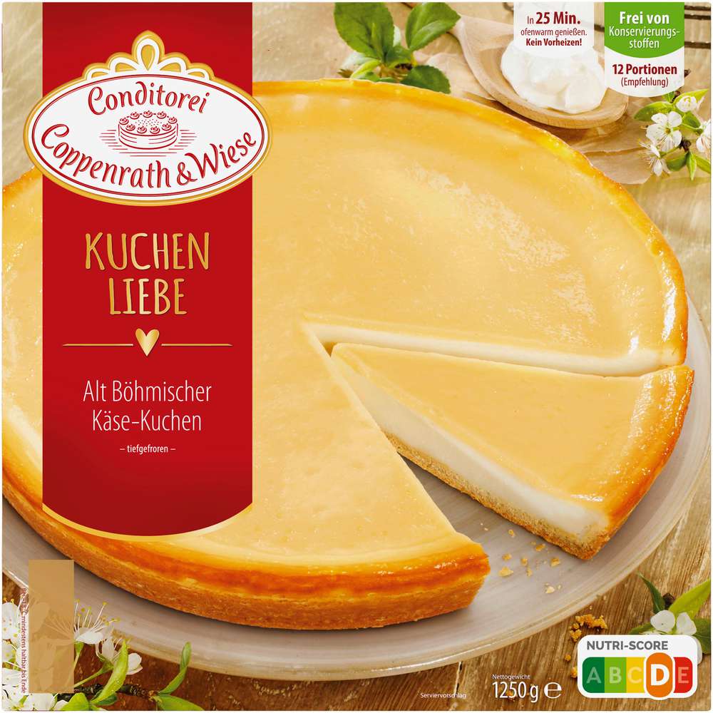 Produktabbildung Conditorei Coppenrath & Wiese Alt Böhmischer Käse-Kuchen, tiefgekühlt