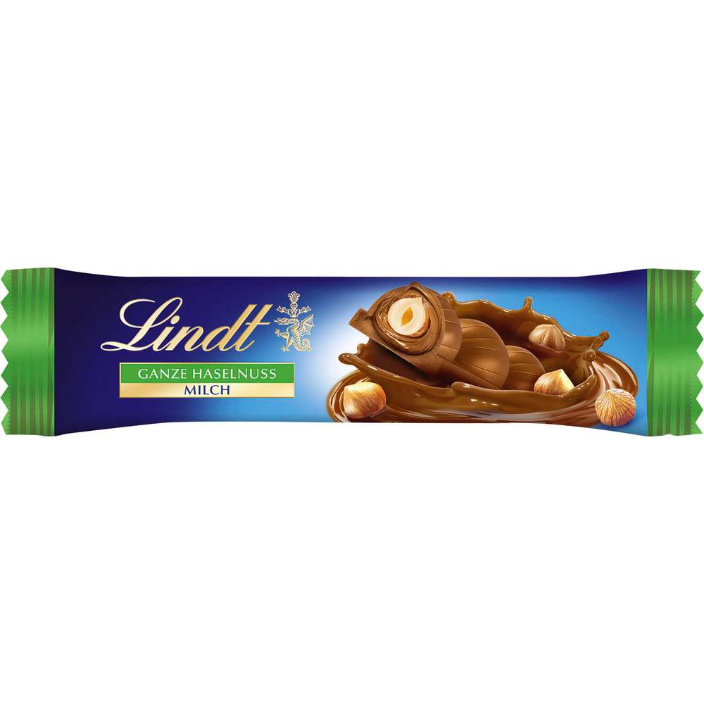 Produktabbildung Lindt Schoko-Riegel Nuss Deluxe, Milch-Haselnuss