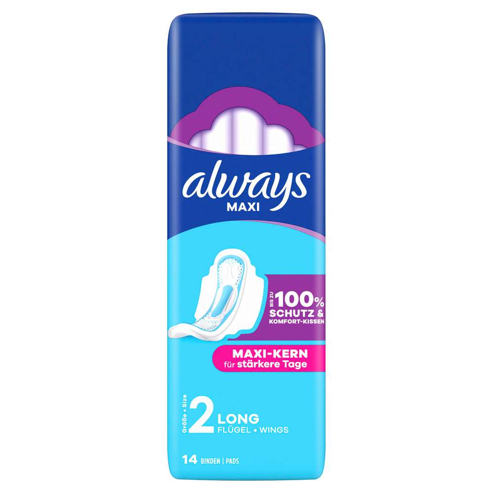 Produktabbildung Always Binde Maxi 2, mit Flügel