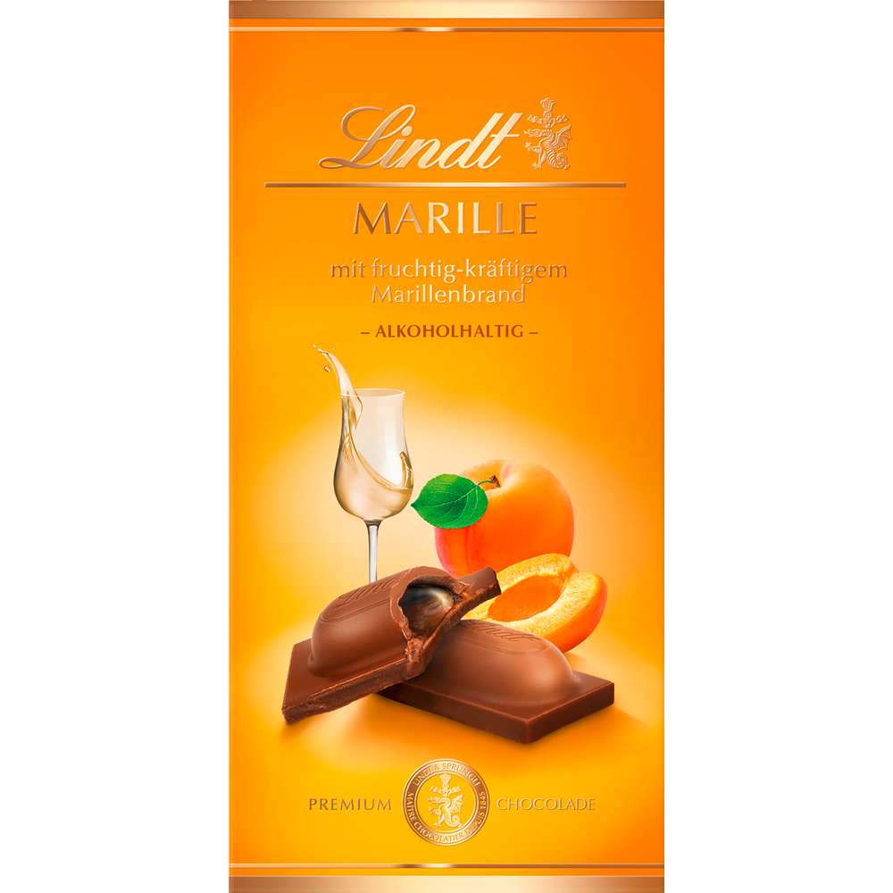 Produktabbildung Lindt Tafelschokolade, Marille