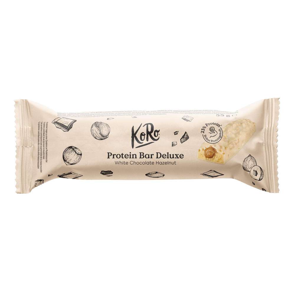 Produktabbildung KoRo Protein Riegel White Chocolate Hazelnut