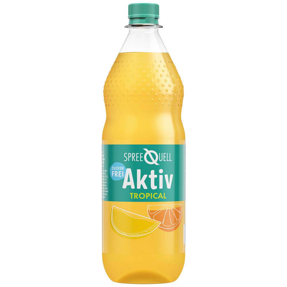 Produktabbildung Spreequell Aktiv Tropical, zuckerfrei