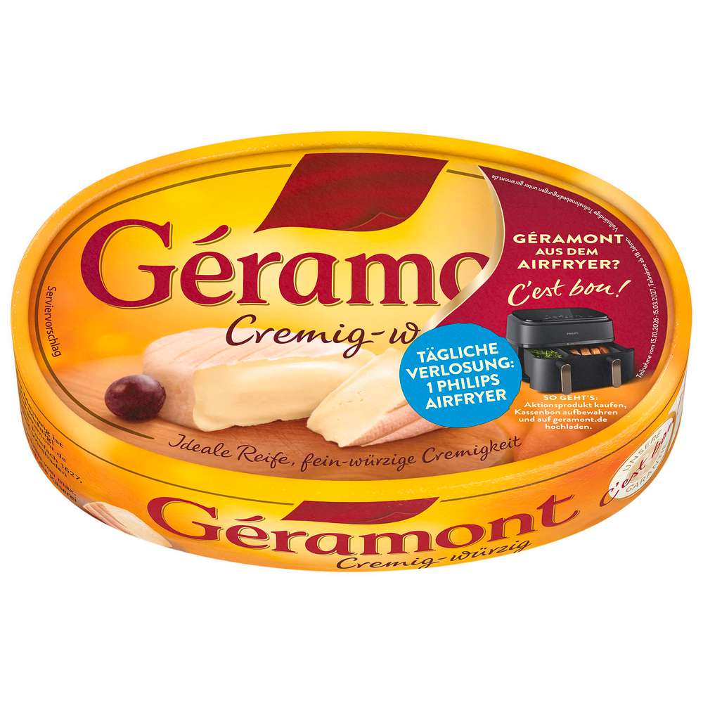 Produktabbildung Géramont Weichkäse, Cremig/Würzig