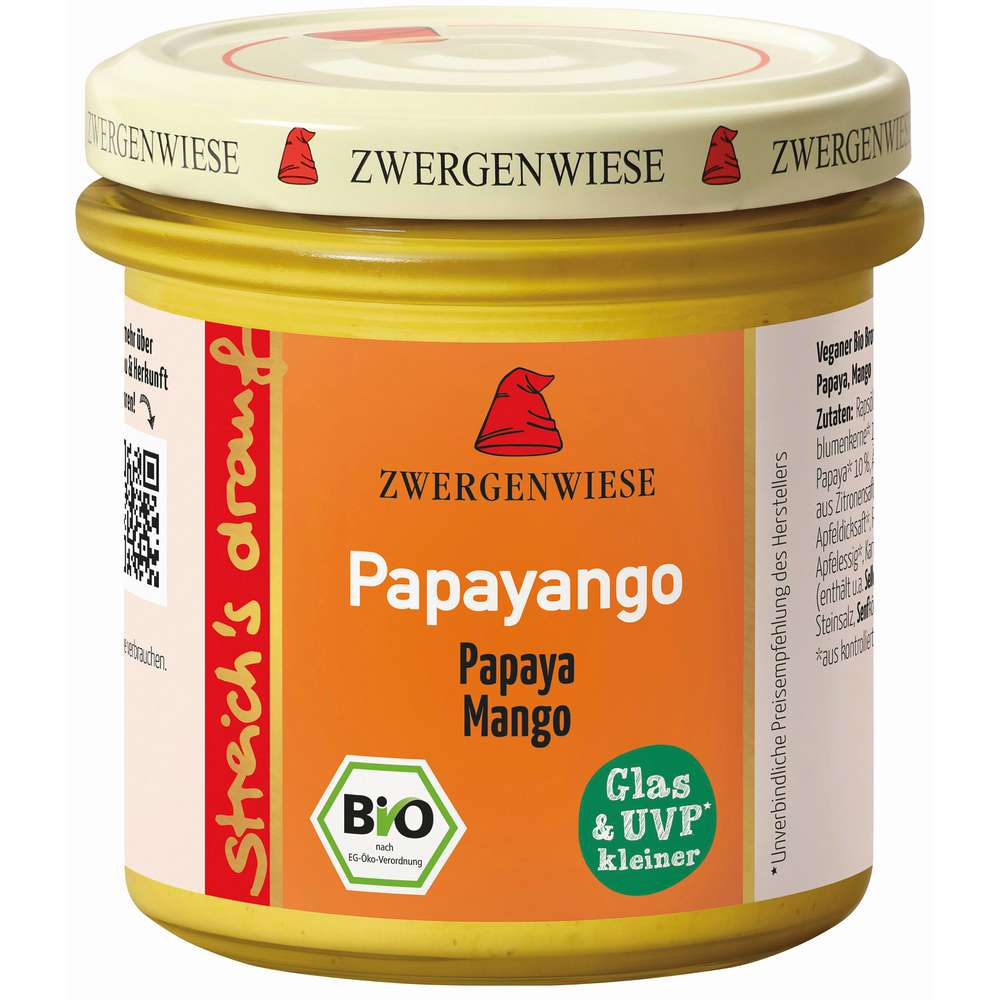 Produktabbildung Rapunzel Zwergenwiese Papayango, Bio Brotaufstrich