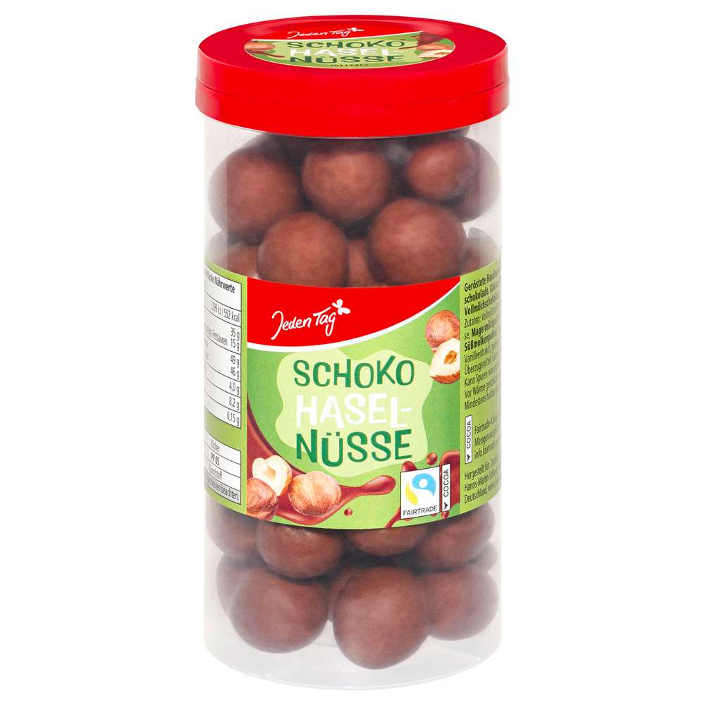 Produktabbildung Jeden Tag Schokolierte Haselnüsse