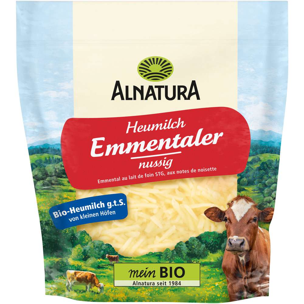 Produktabbildung Alnatura Bio-Emmentaler, gerieben