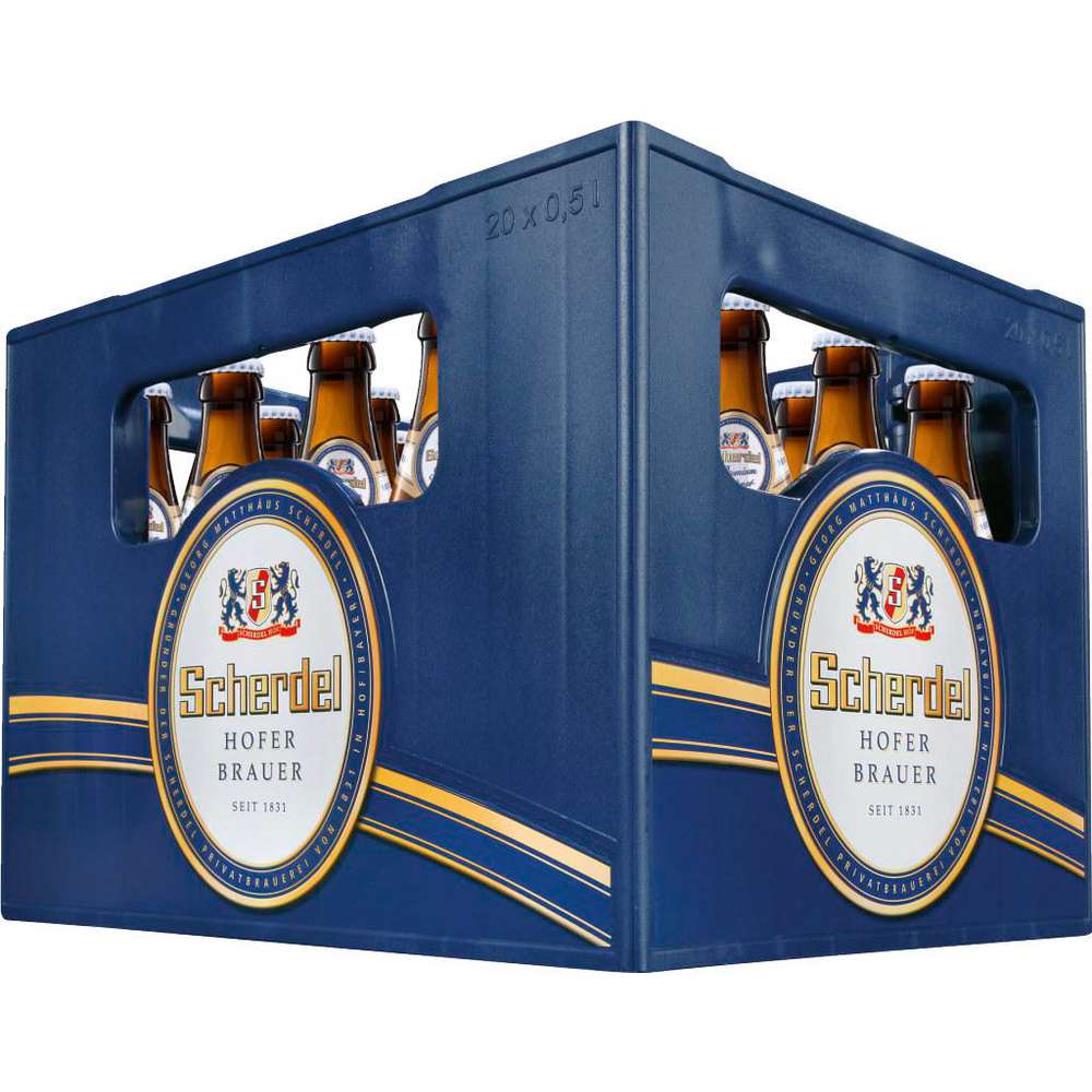 Produktabbildung Scherdel Premium Pilsener Bier 4,9% (20x 0,500 Liter)