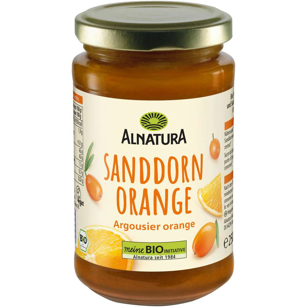 Produktabbildung Alnatura Bio Fruchtaufstrich, Sanddorn-Orange