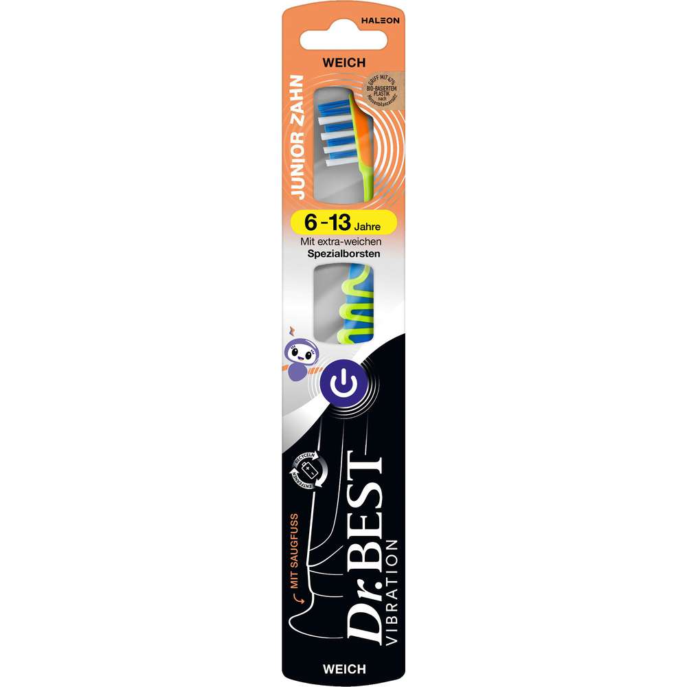 Produktabbildung Dr.Best Zahnbürste mit Vibration Junior, Weich