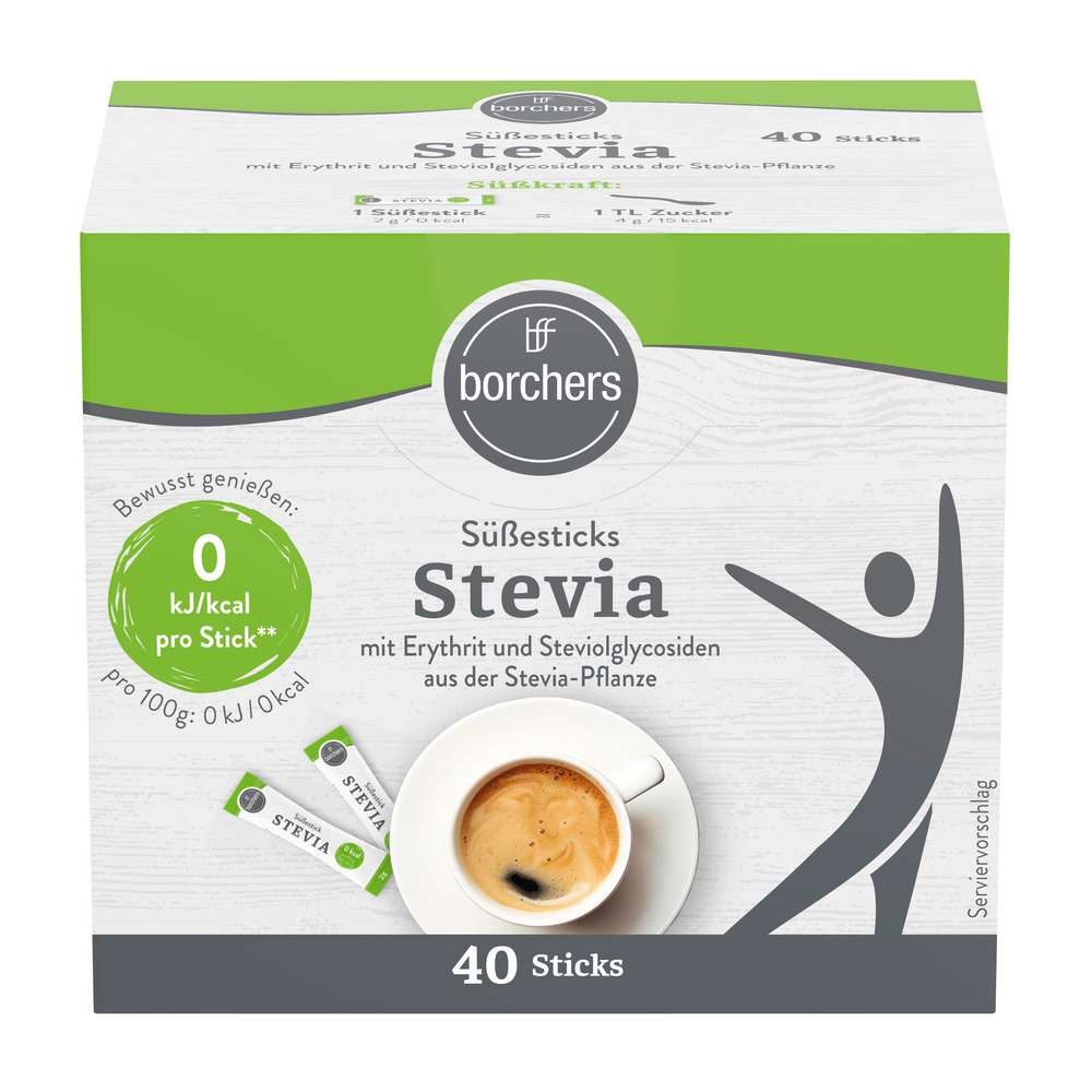 Produktabbildung borchers Süßesticks Stevia
