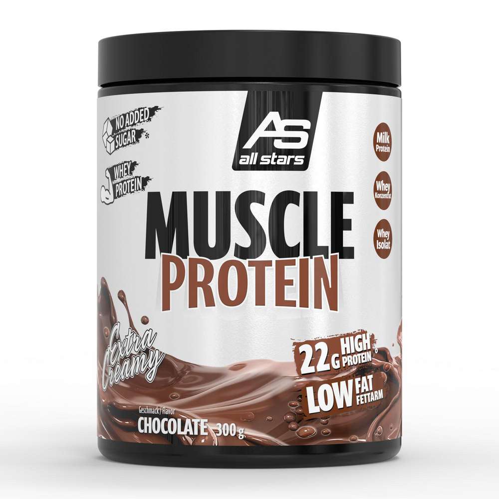 Produktabbildung all stars Muscle Protein Schokolade fettarm