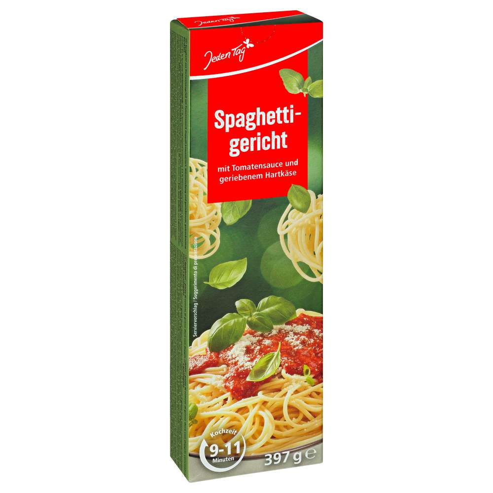 Produktabbildung Jeden Tag Spaghettigericht, Tomate