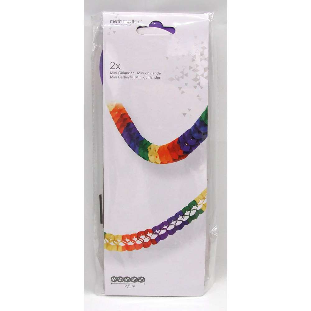 Produktabbildung Riethmüller Girlanden Regenbogen, 7 x 250 cm